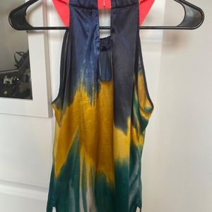 Tahari Halter Multicolor  Top